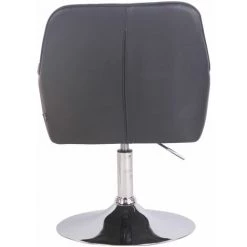 CLP Chaise De Salon Wellington En Similicuir Noir Chrome 11 CLP Chaise De Salon Wellington En Similicuir Noir Chrome -Pas Cher Fauteuil Magasin 16245476 5