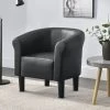 Fauteuil Jelgava 70 X 70 X 58 Cm Noir [en.casa]
