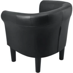 Fauteuil Jelgava 70 X 70 X 58 Cm Noir [en.casa] -Pas Cher Fauteuil Magasin 16434847 4