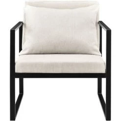 Lot De 2 Fauteuils Design De Salon Avec Accoudoirs Siège Et Dossier Rembourrré Armature Solide Housse En Polyester 70 X 60 X 60 Sable [en.casa] -Pas Cher Fauteuil Magasin 16436926 3