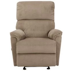 BELIANI Fauteuil En Tissu Marron Clair - Marron -Pas Cher Fauteuil Magasin 16632041 4