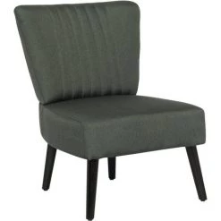 HABITAT ET JARDIN Fauteuil En Tissu "Zoé" - 1 Place - Gris Foncé