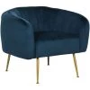 HABITAT ET JARDIN Fauteuil En Velours "Diana" - 1 Place - Bleu 1 HABITAT ET JARDIN Fauteuil En Velours "Diana" - 1 Place - Bleu -Pas Cher Fauteuil Magasin 16954121 1