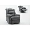 HABITAT ET JARDIN Fauteuil Relax "Buckingham" - 85 X 93 X 100 Cm - Gris Clair -Pas Cher Fauteuil Magasin 17713925 1