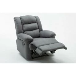 HABITAT ET JARDIN Fauteuil Relax "Buckingham" - 85 X 93 X 100 Cm - Gris Clair -Pas Cher Fauteuil Magasin 17713925 3
