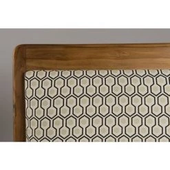 MACABANE ERIS - Fauteuil Hexago Bois Teck Tissu Vert Scandi - Multicouleurs -Pas Cher Fauteuil Magasin 17784224 3