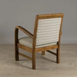 MACABANE ERIS - Fauteuil Hexago Bois Teck Tissu Vert Scandi - Multicouleurs -Pas Cher Fauteuil Magasin 17784224 4