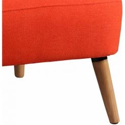 ALTOBUY TEODORE - Fauteuil Rembourré Tissu Orange - Orange -Pas Cher Fauteuil Magasin 17851471 3