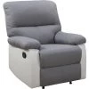 HABITAT ET JARDIN Fauteuil Relax "Lincoln" - 90 X 89 X 103 Cm - Blanc/Gris Clair -Pas Cher Fauteuil Magasin 17857109 1