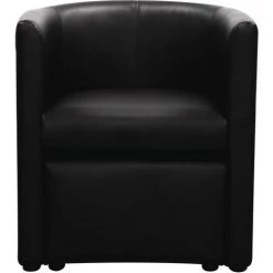 HABITAT ET JARDIN Fauteuil + Pouf "Basma" - 64 X 58 X 70 Cm - Noir -Pas Cher Fauteuil Magasin 17988589 3