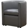 HABITAT ET JARDIN Fauteuil + Pouf "Basma" - 64 X 58 X 70 Cm - Gris