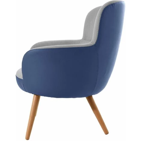 PARUMM Fauteuil Pärumm Kai Tapissé Bicolore Bleu/Gris 77x73,4x81,4 Cm - 50321001096264 4 PARUMM Fauteuil Pärumm Kai Tapissé Bicolore Bleu/Gris 77x73,4x81,4 Cm - 50321001096264 – Image 2