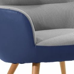 PARUMM Fauteuil Pärumm Kai Tapissé Bicolore Bleu/Gris 77x73,4x81,4 Cm - 50321001096264 9 PARUMM Fauteuil Pärumm Kai Tapissé Bicolore Bleu/Gris 77x73,4x81,4 Cm - 50321001096264 -Pas Cher Fauteuil Magasin 18079424 3