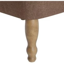 HELLOSHOP26 Fauteuil Chaise Siège Lounge Design Club Sofa Salon Française Marron Tissu - Marron 11 HELLOSHOP26 Fauteuil Chaise Siège Lounge Design Club Sofa Salon Française Marron Tissu - Marron -Pas Cher Fauteuil Magasin 18467582 5