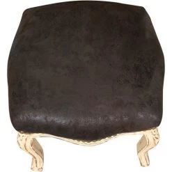 BISCOTTINI Banquette Repose Pieds Style Français Louis XVI, En Bois Massif De Hêtre, Sculpté à La Main De Dimensions L42XPR42XH42 Cm. Fini -Pas Cher Fauteuil Magasin 18545694 3