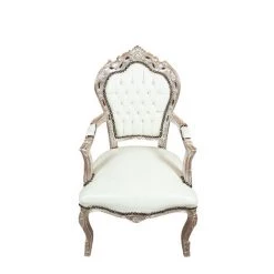 BISCOTTINI Fauteuil Louis XVI De Style Français En Hêtre Massif -Pas Cher Fauteuil Magasin 18546733 2