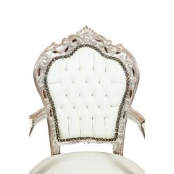 BISCOTTINI Fauteuil Louis XVI De Style Français En Hêtre Massif -Pas Cher Fauteuil Magasin 18546733 3
