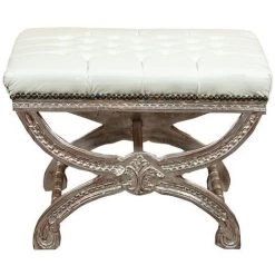 BISCOTTINI Fauteuil Louis XVI De Style Français En Hêtre Massif