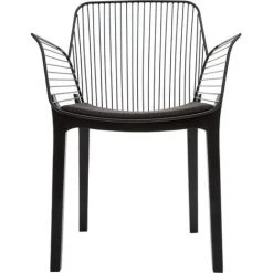 ATMOSPHERA Fauteuil Design Bois Et Métal Alby - 58 X 60 X 83 - Noir 8 ATMOSPHERA Fauteuil Design Bois Et Métal Alby - 58 X 60 X 83 - Noir -Pas Cher Fauteuil Magasin 18610805 2