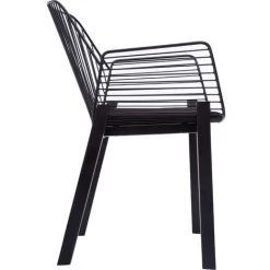 ATMOSPHERA Fauteuil Design Bois Et Métal Alby - 58 X 60 X 83 - Noir 9 ATMOSPHERA Fauteuil Design Bois Et Métal Alby - 58 X 60 X 83 - Noir -Pas Cher Fauteuil Magasin 18610805 3