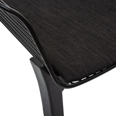 ATMOSPHERA Fauteuil Design Bois Et Métal Alby - 58 X 60 X 83 - Noir 6 ATMOSPHERA Fauteuil Design Bois Et Métal Alby - 58 X 60 X 83 - Noir – Image 4