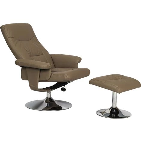 HABITAT ET JARDIN Fauteuil Relax + Repose-pieds "Louis" - 1 Place - Beige 5 HABITAT ET JARDIN Fauteuil Relax + Repose-pieds "Louis" - 1 Place - Beige – Image 3