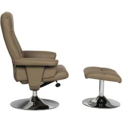 HABITAT ET JARDIN Fauteuil Relax + Repose-pieds "Louis" - 1 Place - Beige 9 HABITAT ET JARDIN Fauteuil Relax + Repose-pieds "Louis" - 1 Place - Beige -Pas Cher Fauteuil Magasin 18638198 4