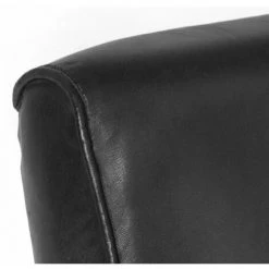 Fauteuil Tube Cuir Véritable 60x73x77 Cm Noir VidaXL -Pas Cher Fauteuil Magasin 18763142 5