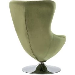 HELLOSHOP26 Fauteuil Chaise Siège Lounge Design Club Sofa Salon Pivotant En Forme D’œuf Avec Coussin Vert Clair Velours - Or 10 HELLOSHOP26 Fauteuil Chaise Siège Lounge Design Club Sofa Salon Pivotant En Forme D’œuf Avec Coussin Vert Clair Velours - Or -Pas Cher Fauteuil Magasin 18777295 4