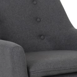 IDMARKET Fauteuil Scandinave NAT En Tissu Gris Anthracite - Gris 10 IDMARKET Fauteuil Scandinave NAT En Tissu Gris Anthracite - Gris -Pas Cher Fauteuil Magasin 18823754 4