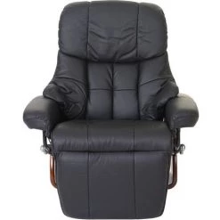 HHG MCA Fauteuil Relax Calgary 2, Fauteuil De Télévision, Cuir, Charge 150kg ~ Noir, Couleur Noix 9 HHG MCA Fauteuil Relax Calgary 2, Fauteuil De Télévision, Cuir, Charge 150kg ~ Noir, Couleur Noix -Pas Cher Fauteuil Magasin 18942142 3