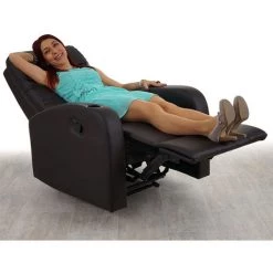 HHG Fauteuil De Télévision Durham, Fauteuil Relax, Chaise Longue, Similicuir ~ Café 9 HHG Fauteuil De Télévision Durham, Fauteuil Relax, Chaise Longue, Similicuir ~ Café -Pas Cher Fauteuil Magasin 18944212 3