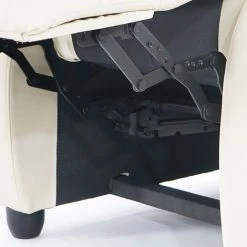 HHG Fauteuil De Télévision, Fauteuil Relax Lincoln, Relaxation, Similicuir ~ Crème -Pas Cher Fauteuil Magasin 18960455 4