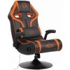 CLP Fauteuil Gaming Sonore Sonoma Avec Piètement Trompette Noir/orange 1 CLP Fauteuil Gaming Sonore Sonoma Avec Piètement Trompette Noir/orange -Pas Cher Fauteuil Magasin 18963065 1
