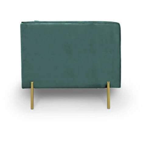 MOBILIER DECO JOLLA - Fauteuil En Velours De Couleur Vert - Vert 5 MOBILIER DECO JOLLA - Fauteuil En Velours De Couleur Vert - Vert – Image 3