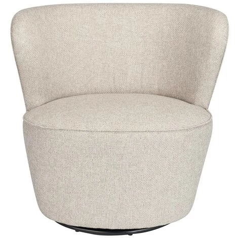 Fauteuil Pivotant Tramé Lin Barnabé - Signature - Beige Lin 3 Fauteuil Pivotant Tramé Lin Barnabé - Signature - Beige Lin