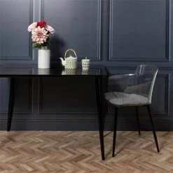 THE HOME DECO FACTORY 2 Fauteuils De Table Design Transparent Lilia - 53 X 59 X 81 - Noir 8 THE HOME DECO FACTORY 2 Fauteuils De Table Design Transparent Lilia - 53 X 59 X 81 - Noir -Pas Cher Fauteuil Magasin 19691591 2