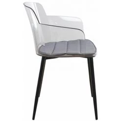 THE HOME DECO FACTORY 2 Fauteuils De Table Design Transparent Lilia - 53 X 59 X 81 - Noir 9 THE HOME DECO FACTORY 2 Fauteuils De Table Design Transparent Lilia - 53 X 59 X 81 - Noir -Pas Cher Fauteuil Magasin 19691591 3