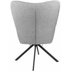 ALTOBUY WARREN - Fauteuil Pivotant Tissu Gris Et Pieds Métal - Gris 11 ALTOBUY WARREN - Fauteuil Pivotant Tissu Gris Et Pieds Métal - Gris -Pas Cher Fauteuil Magasin 19792221 5