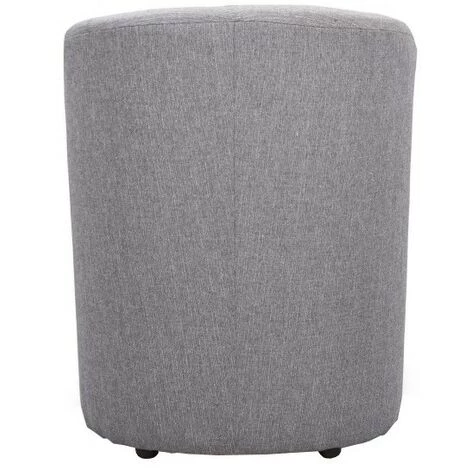 MEUBLETMOI Fauteuil Cabriolet Tissu Gris - CABRI - Gris 5 MEUBLETMOI Fauteuil Cabriolet Tissu Gris - CABRI - Gris – Image 3