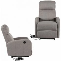 HAPPY GARDEN Fauteuil électrique Inclinable RELAX Gris - Gris -Pas Cher Fauteuil Magasin 19953418 3
