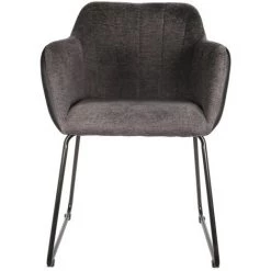 THE HOME DECO FACTORY Fauteuil Memphis Gris Et Noir Home Deco Factory -Pas Cher Fauteuil Magasin 20037278 2