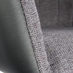 THE HOME DECO FACTORY Fauteuil Memphis Gris Et Noir Home Deco Factory -Pas Cher Fauteuil Magasin 20037278 5