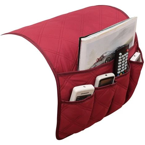 KINGSO 5 Poche Fauteuil Canapé Chaise De Stockage Titulaire Télécommande Téléphone Canapé Organisateur Rouge Hasaki 4 KINGSO 5 Poche Fauteuil Canapé Chaise De Stockage Titulaire Télécommande Téléphone Canapé Organisateur Rouge Hasaki – Image 2