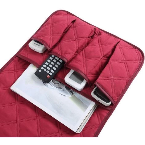 KINGSO 5 Poche Fauteuil Canapé Chaise De Stockage Titulaire Télécommande Téléphone Canapé Organisateur Rouge Hasaki 5 KINGSO 5 Poche Fauteuil Canapé Chaise De Stockage Titulaire Télécommande Téléphone Canapé Organisateur Rouge Hasaki – Image 3