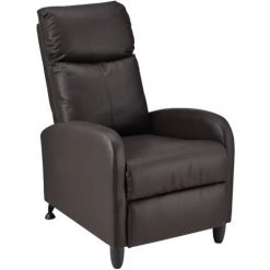 Fauteuil Relaxant Bregenz Inclinable Et Repose-Pieds Similicuir Marron [en.casa] -Pas Cher Fauteuil Magasin 20890192 2