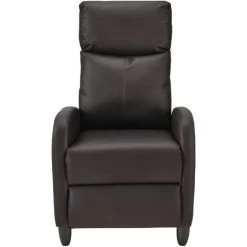 Fauteuil Relaxant Bregenz Inclinable Et Repose-Pieds Similicuir Marron [en.casa] -Pas Cher Fauteuil Magasin 20890192 5