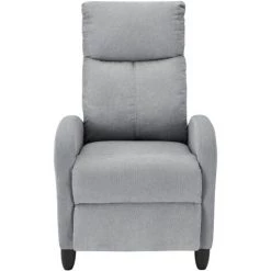 Fauteuil Relaxant Bregenz Inclinable Et Repose-Pieds Textile Gris Clair [en.casa] -Pas Cher Fauteuil Magasin 20890201 5