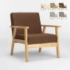 AHD AMAZING HOME DESIGN Fauteuil Chaise Scandinave Design Vintage En Bois Avec Accoudoirs Uteplass | Couleur: Marron 2 AHD AMAZING HOME DESIGN Fauteuil Chaise Scandinave Design Vintage En Bois Avec Accoudoirs Uteplass | Couleur: Marron -Pas Cher Fauteuil Magasin 21330915 1