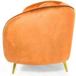 COTECOSY Fauteuil Altess Velours Terracotta Pieds Métal Or - Orange 10 COTECOSY Fauteuil Altess Velours Terracotta Pieds Métal Or - Orange -Pas Cher Fauteuil Magasin 22778098 4